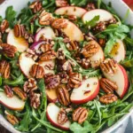Apple Arugula Salad with Maple Pecans