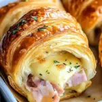 Baked Ham and Cheese Croissants