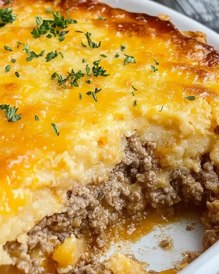 Cheddar Bay Ground Beef Cobbler