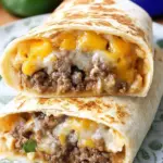 Cheesy Double Beef Burrito