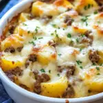 Cheesy Hamburger Potato Casserole