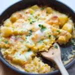 Cheesy Potato Egg Scramble
