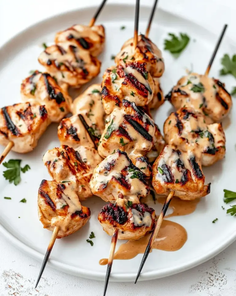 Chicken Satay with Peanut Sauce