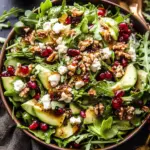 Christmas Salad with Honey Mustard Dressing