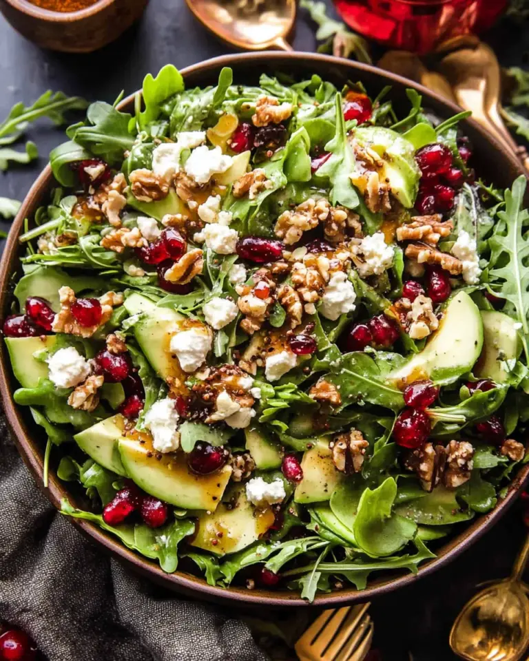Christmas Salad with Honey Mustard Dressing