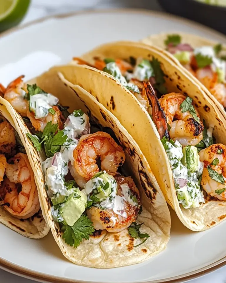 Cilantro Lime Shrimp Tacos