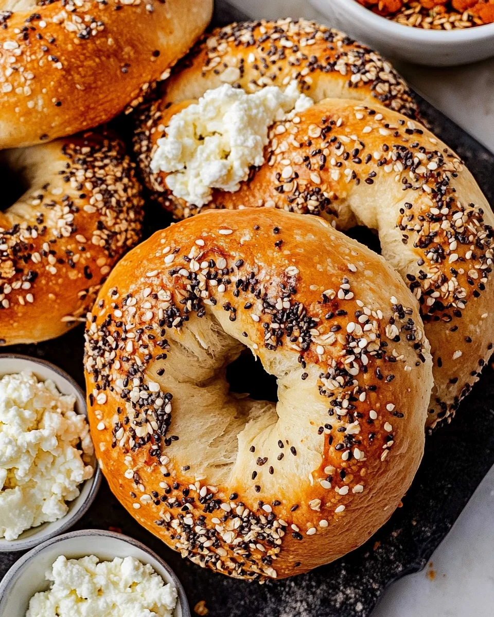 Cottage Cheese Protein Bagels