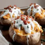 Crack Chicken Stuffed Baked Potatoes