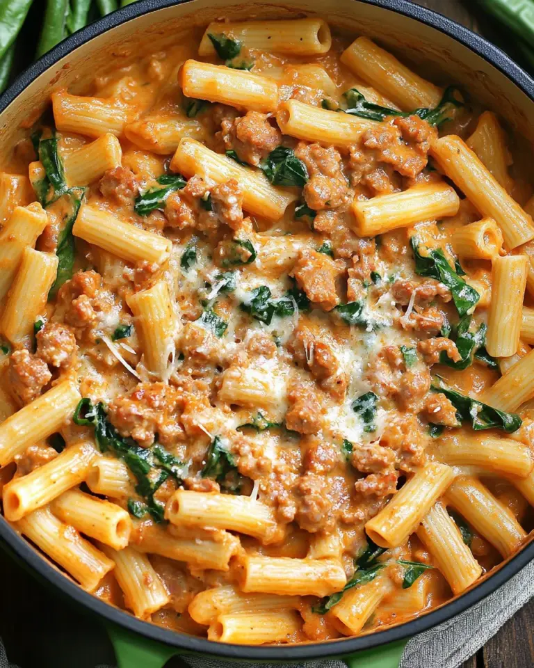 Creamy Sausage Rigatoni