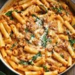 Creamy Sausage Rigatoni