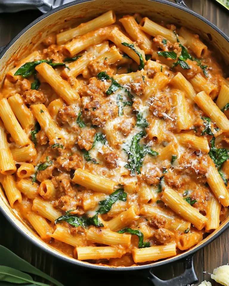 Creamy Sausage Rigatoni