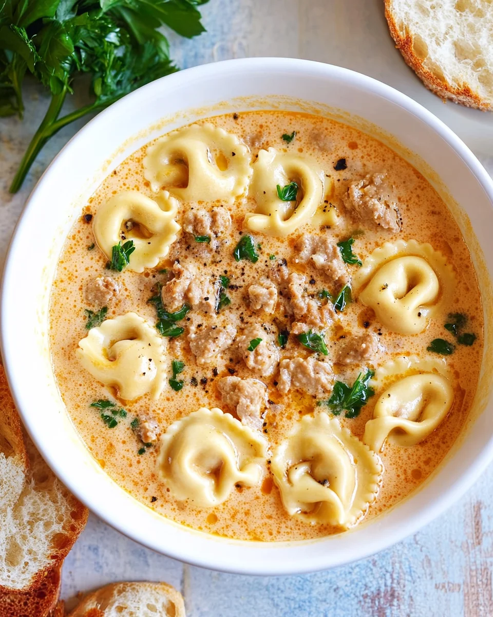 Creamy Tortellini Soup