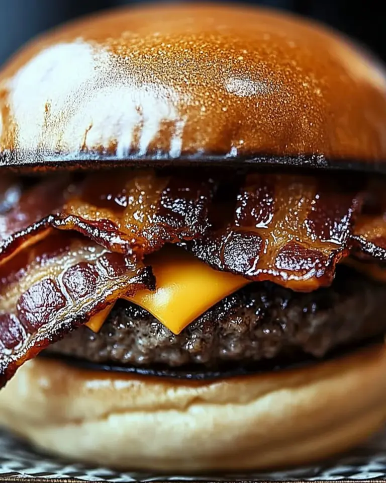 Crispy Bacon Burgers