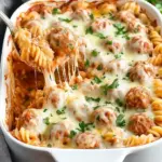 Dump and Bake Meatball Casserole