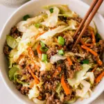 Easy Asian Ground Beef and Cabbage Stir Fry