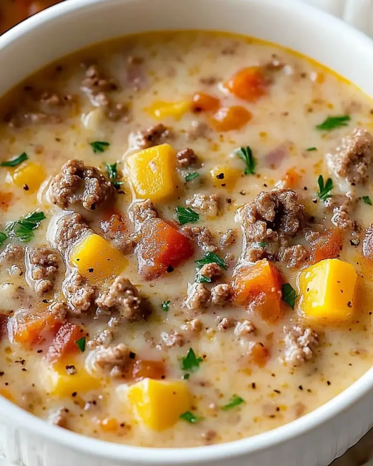 Easy Cheeseburger Soup