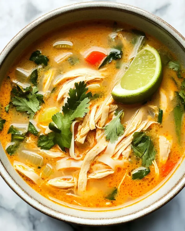 Easy Thai Chicken Curry Soup
