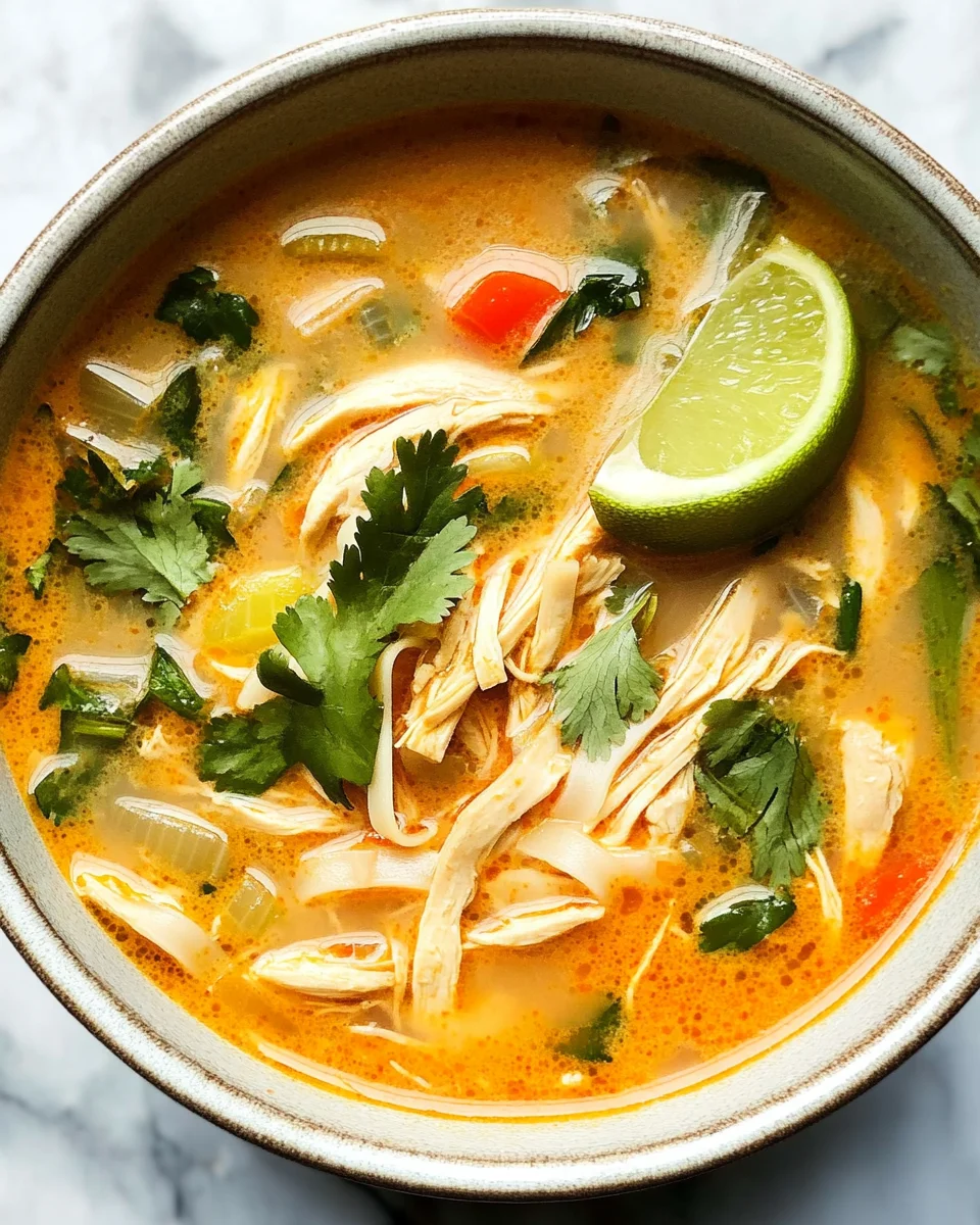 Easy Thai Chicken Curry Soup