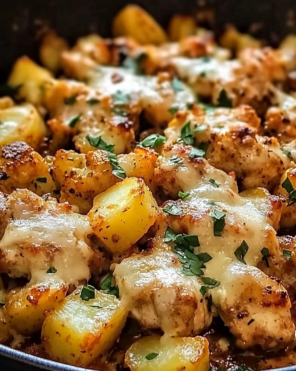 Garlic Parmesan Chicken and Potatoes (One-Pan Dinner)