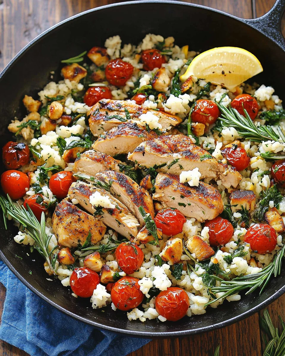Greek Chicken and Lemon Rice