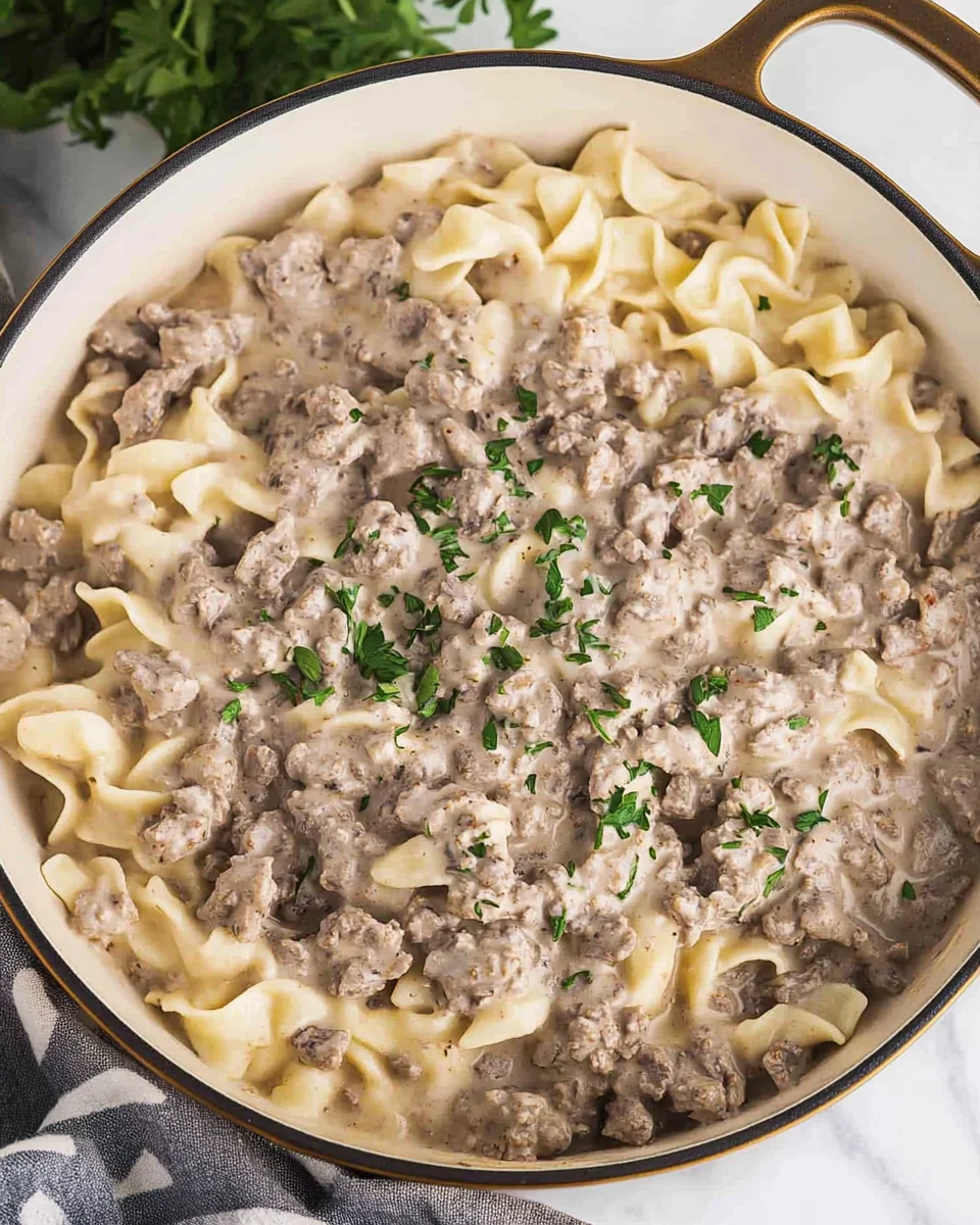 Ground Beef Stroganoff