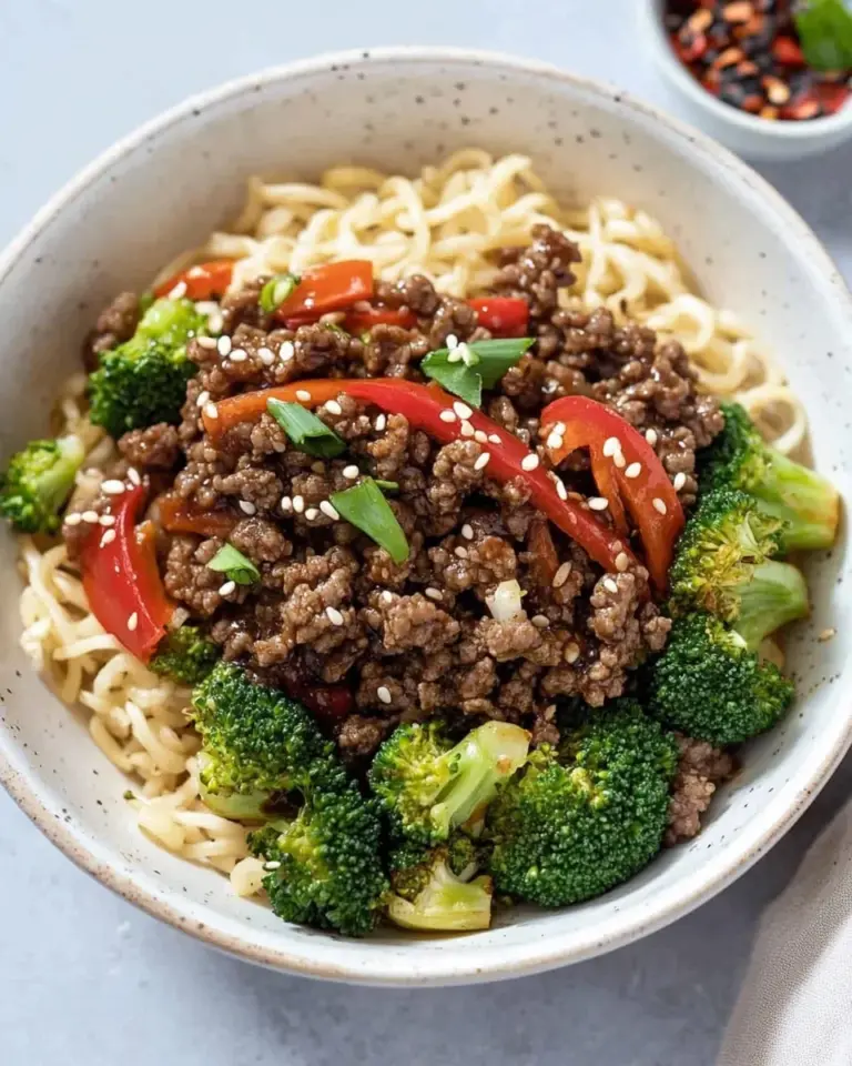 Ground Beef and Broccoli