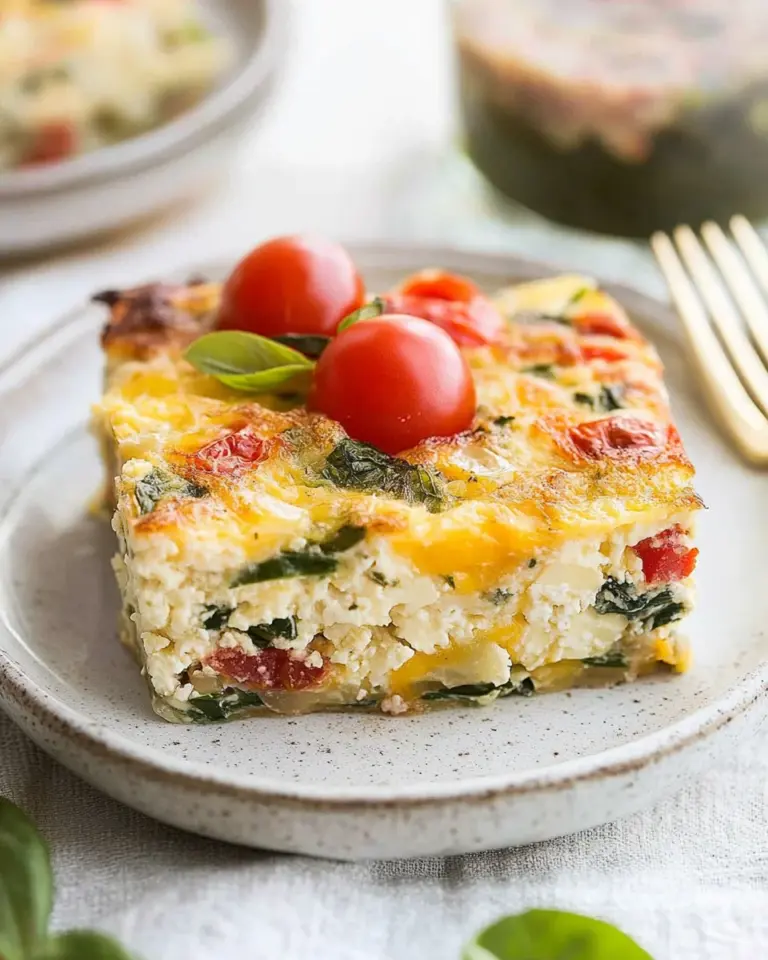 Healthy Cottage Cheese Egg Bake