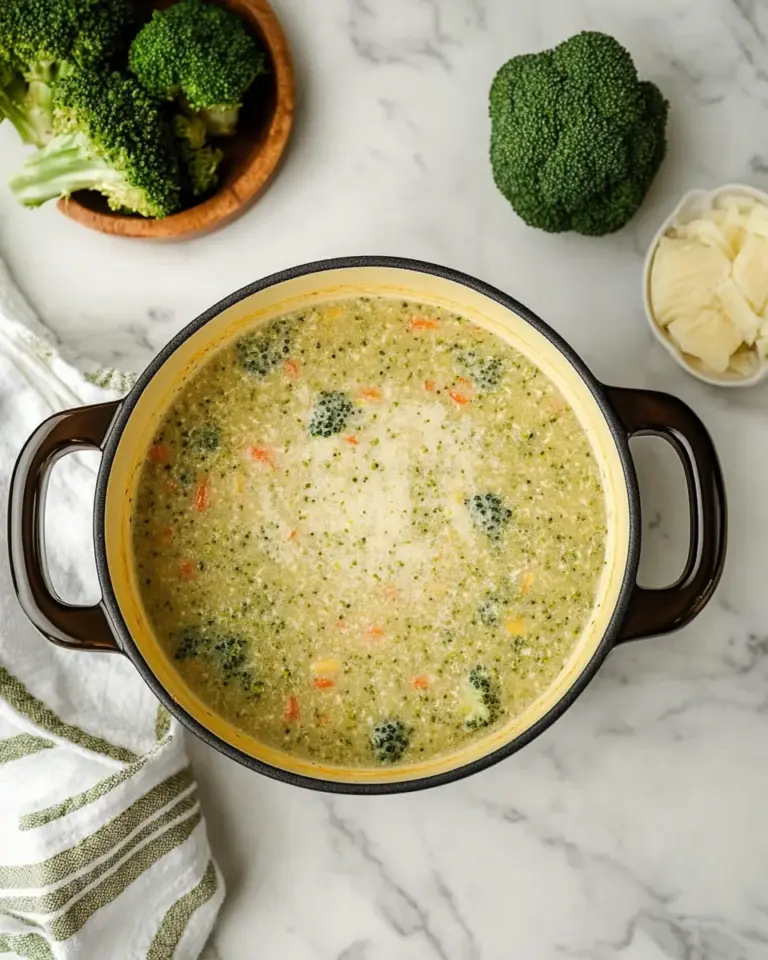 High Protein Broccoli Cheddar Soup