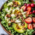 Juicy Christmas Salad with Honey Mustard Dressing
