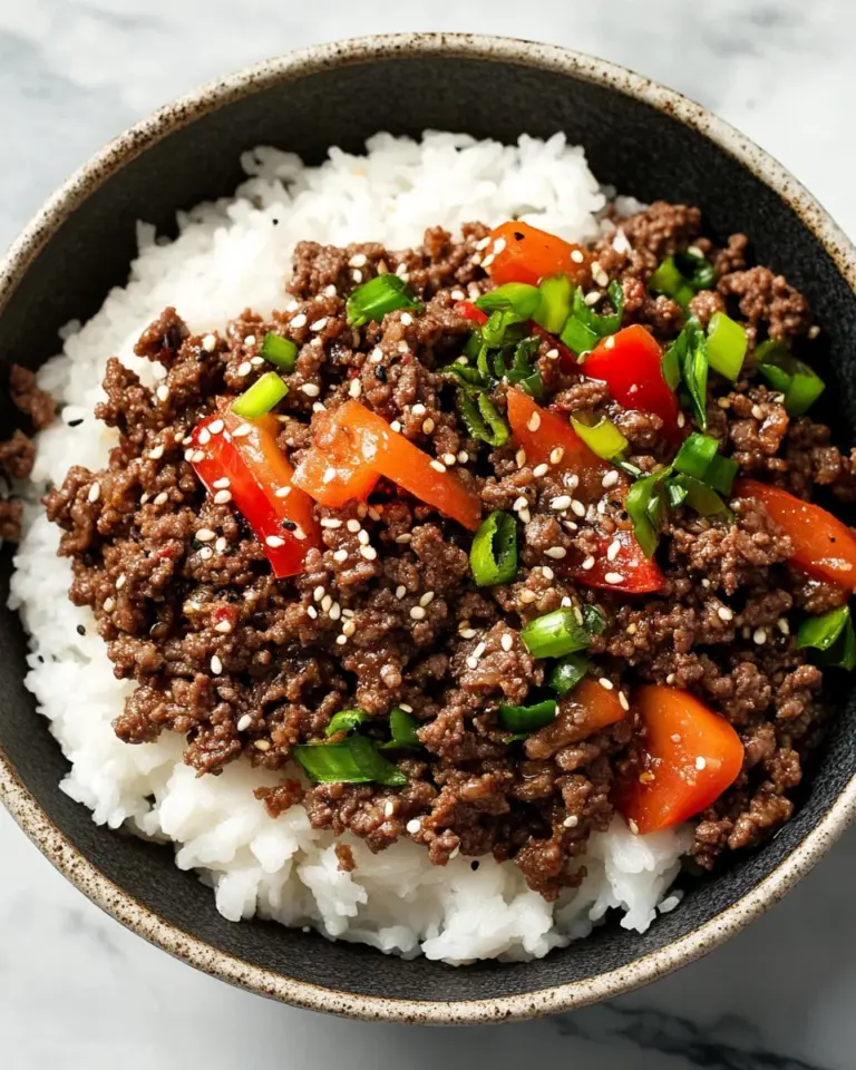 Korean Ground Beef Bowl