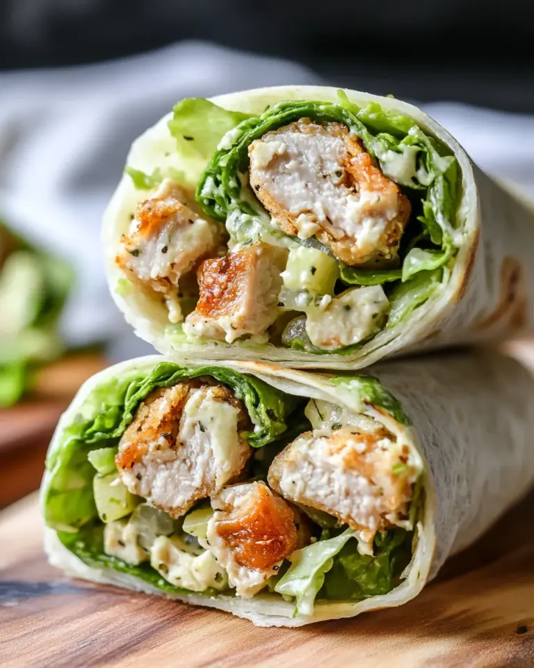 Miso Chicken Caesar Wraps