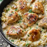One-Pan Creamy Parmesan Chicken & Rice