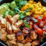 One Pan Chicken Burrito Bowl