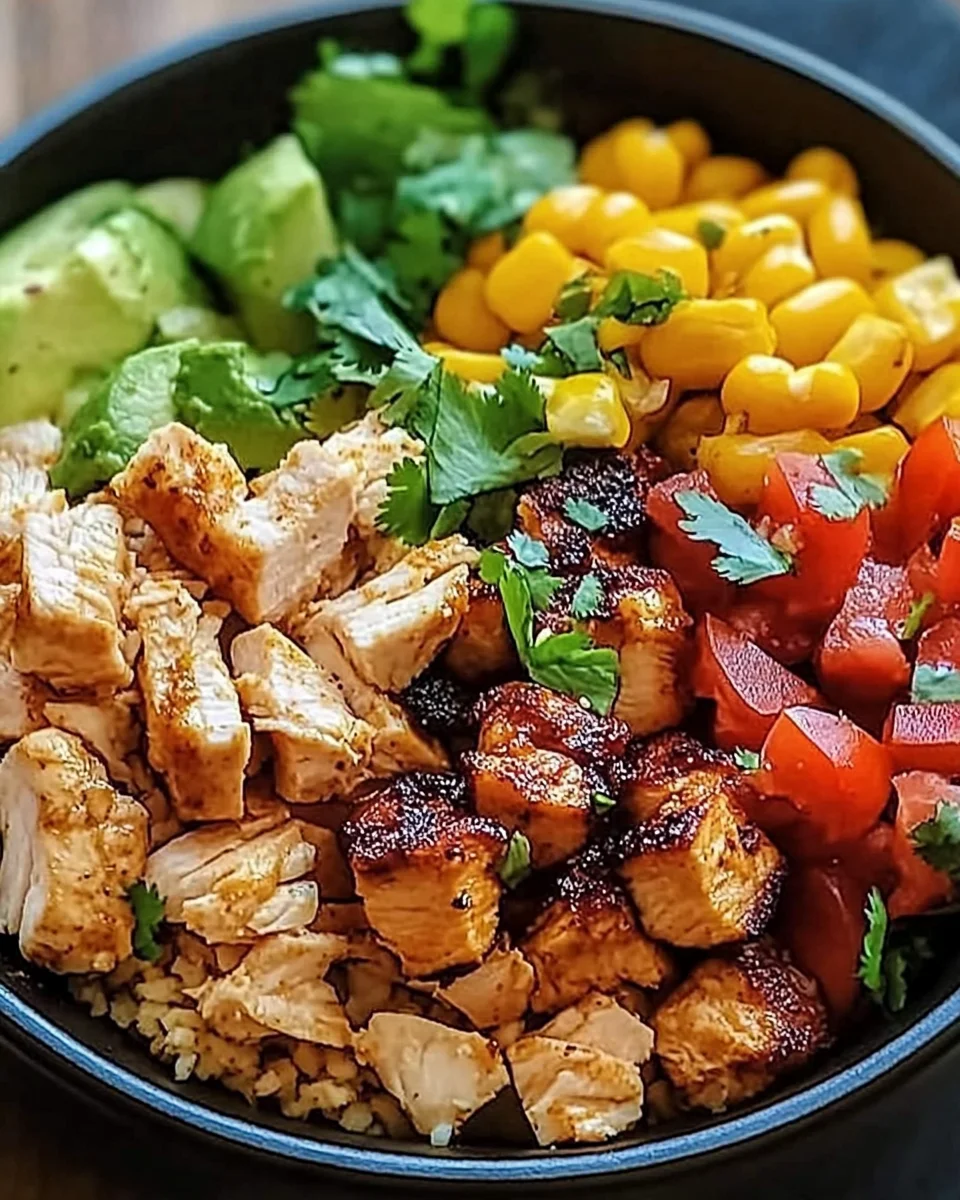 One Pan Chicken Burrito Bowl