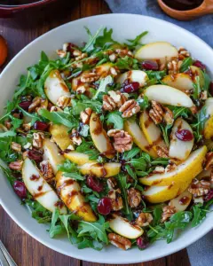 Pear Salad with Balsamic Vinaigrette