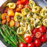 Pesto Chicken Tortellini and Veggies