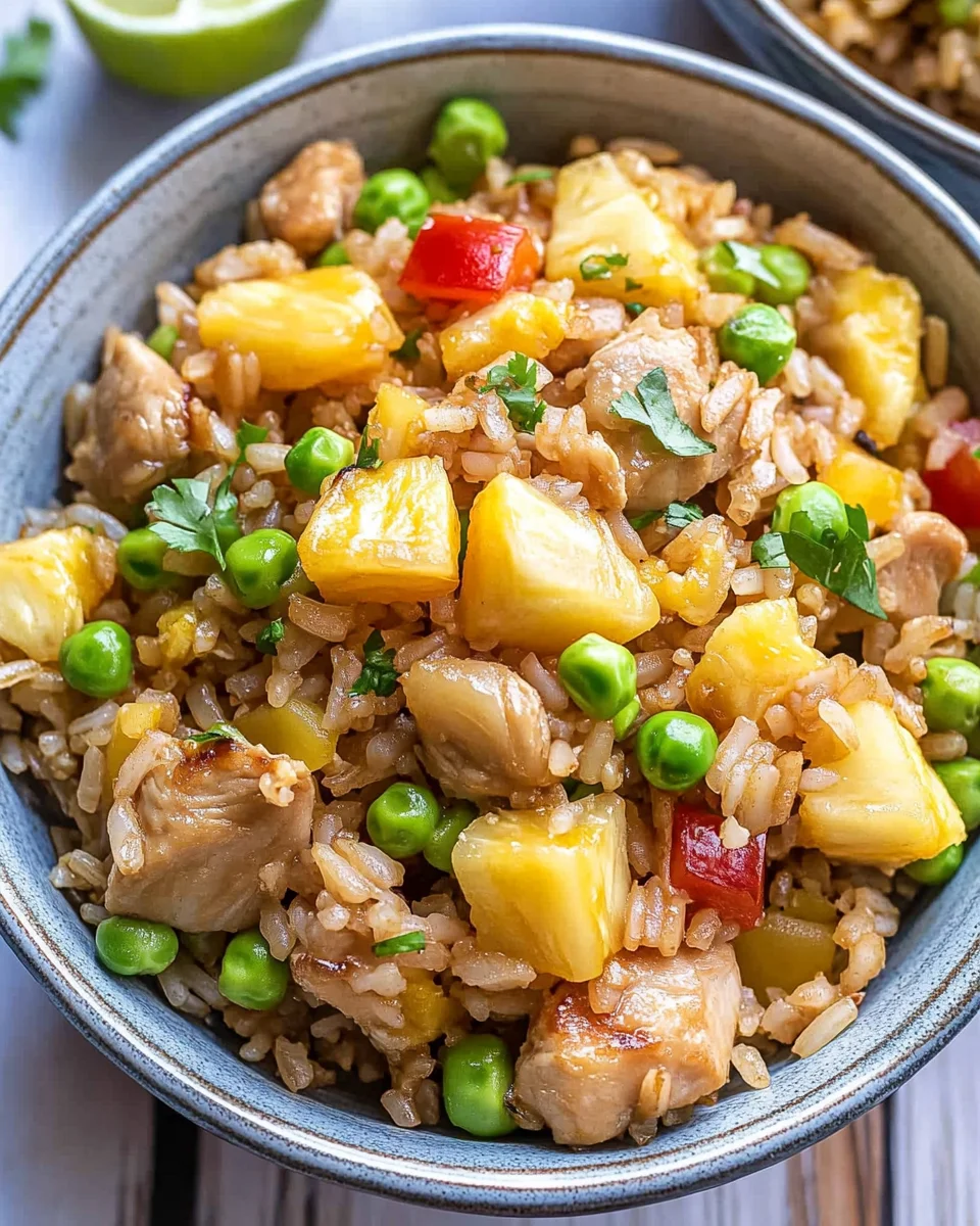 Pineapple Chicken Fried Rice