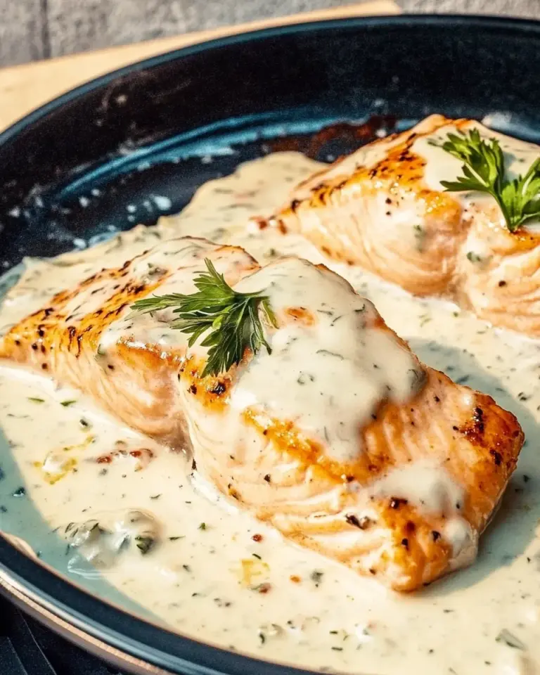 Salmon with Lemon Cream Sauce