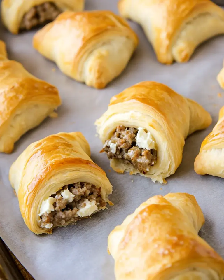 Sausage Cream Cheese Crescent Rolls