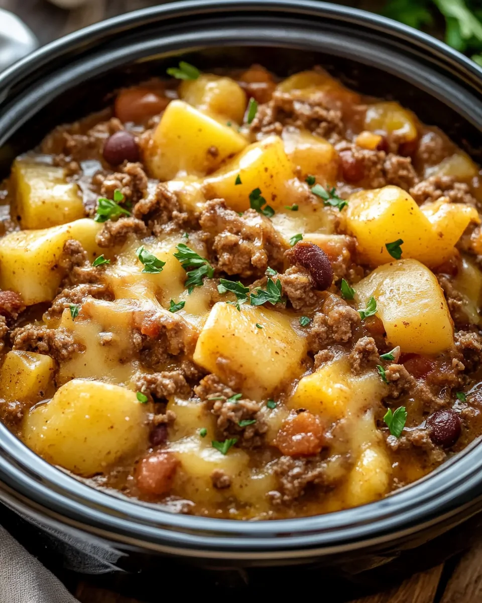 Slow Cooker Cowboy Casserole