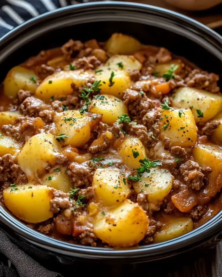 Slow Cooker Cowboy Potato Casserole