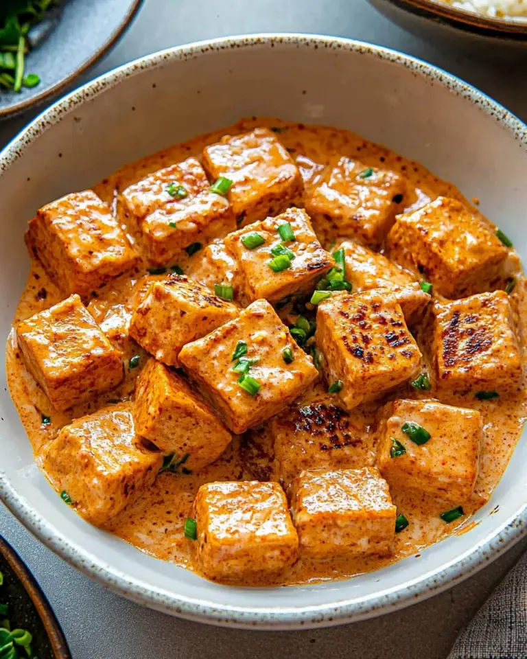 Spicy Tofu with Creamy Coconut Sauce
