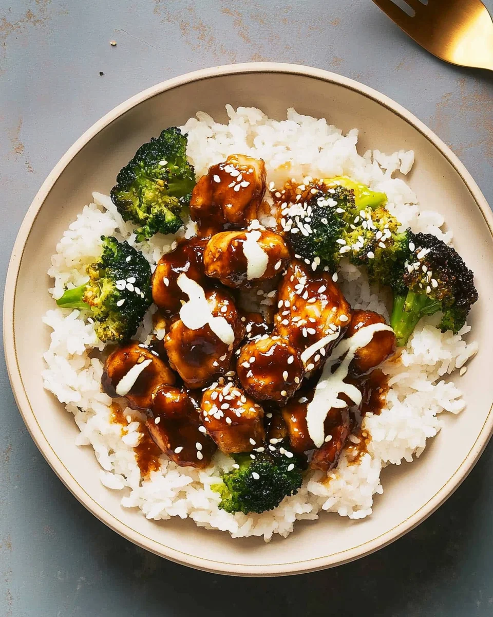 Sticky Chicken Rice Bowls