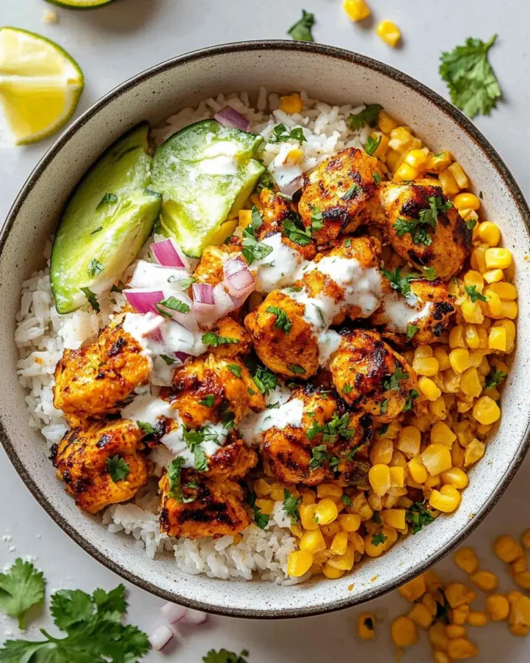 Street Corn Chicken Rice Bowl
