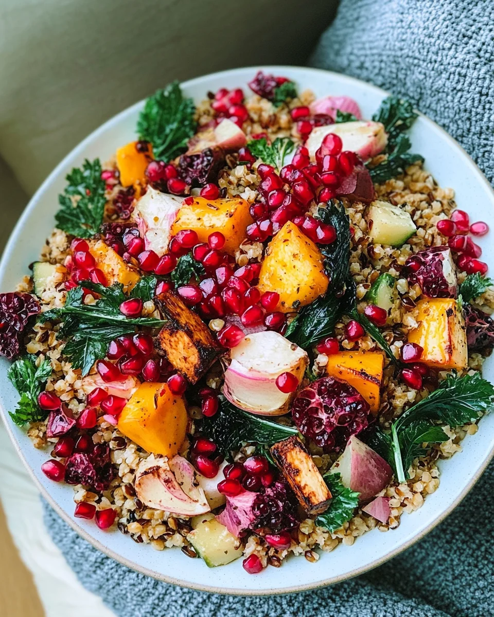 Winter Pomegranate and Grain Salad