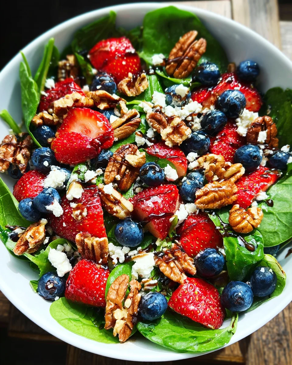 15-Minute Strawberry Spinach Salad