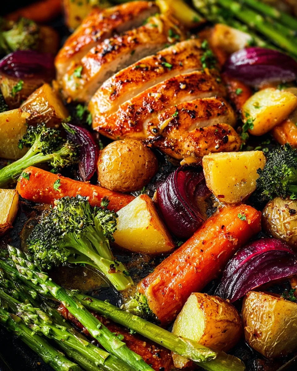 35 Minutes & One Sheet Pan Is All You Need For This Honey Mustard Chicken Recipe