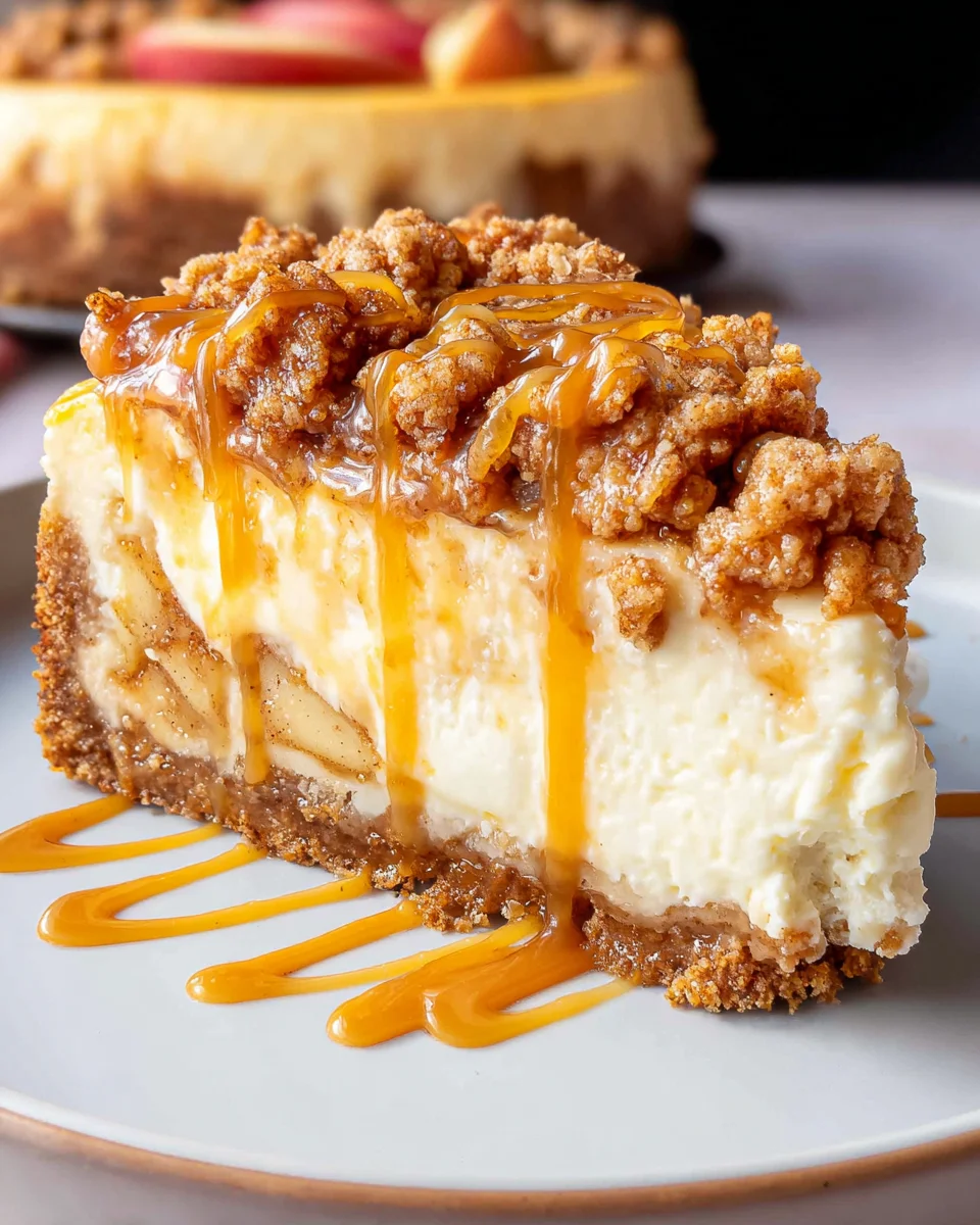 Apple Crisp Cheesecake
