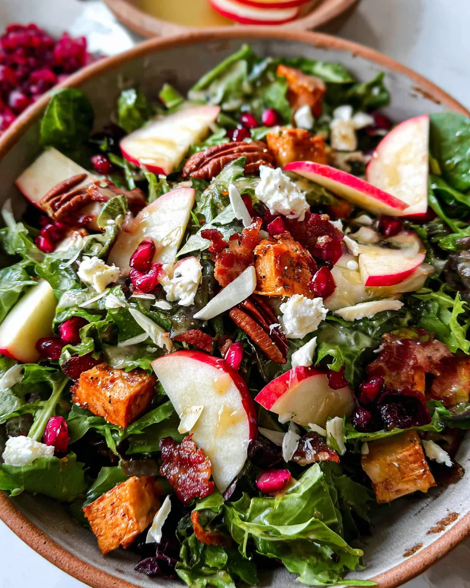 Autumn Salad with Apple Cider Vinaigrette