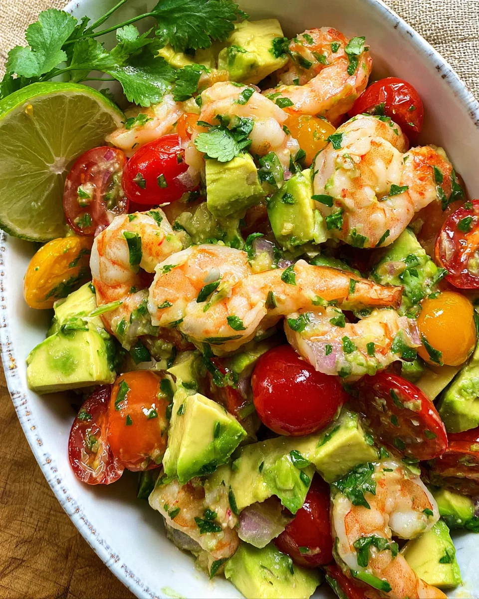 Avocado Salsa Shrimp Salad
